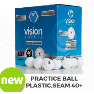Мячи для настольного тенниса Vision Super Training 40+ 120 шт. 