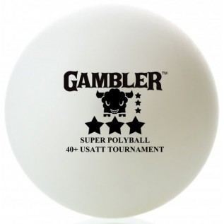 Мячи для настольного тенниса Gambler 40+ 3 star seamless 6 шт.