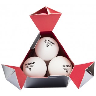 Пластиковые мячи для настольного тенниса Xiom 3 star ITTF Seamless 40+ 6 шт. 